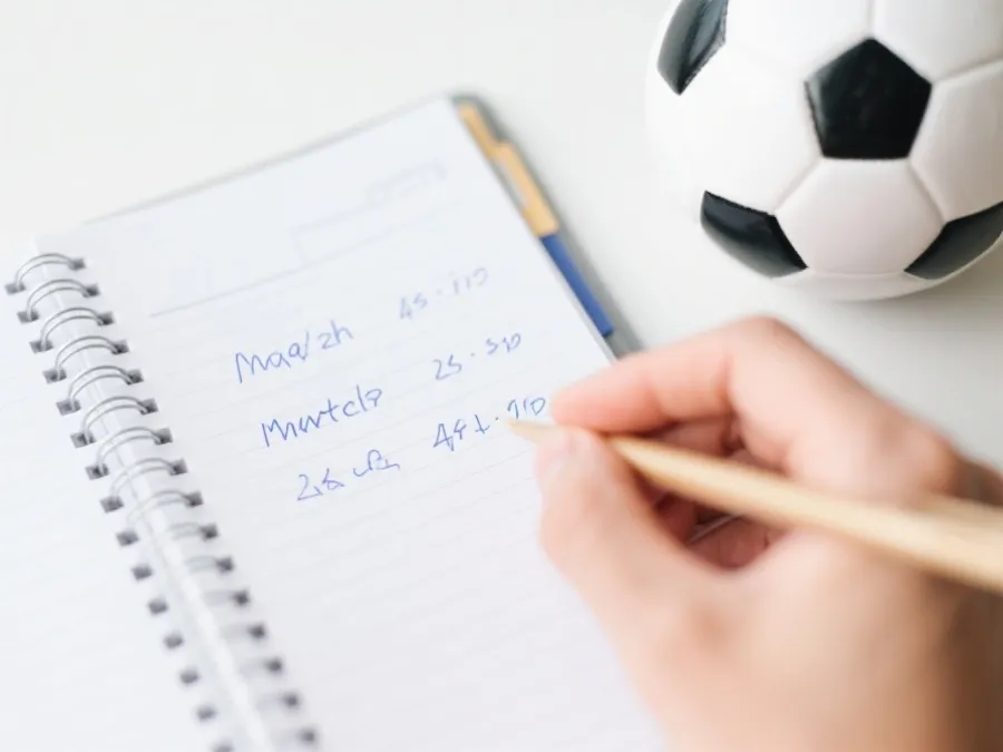 观赛计划与日程记录示意图